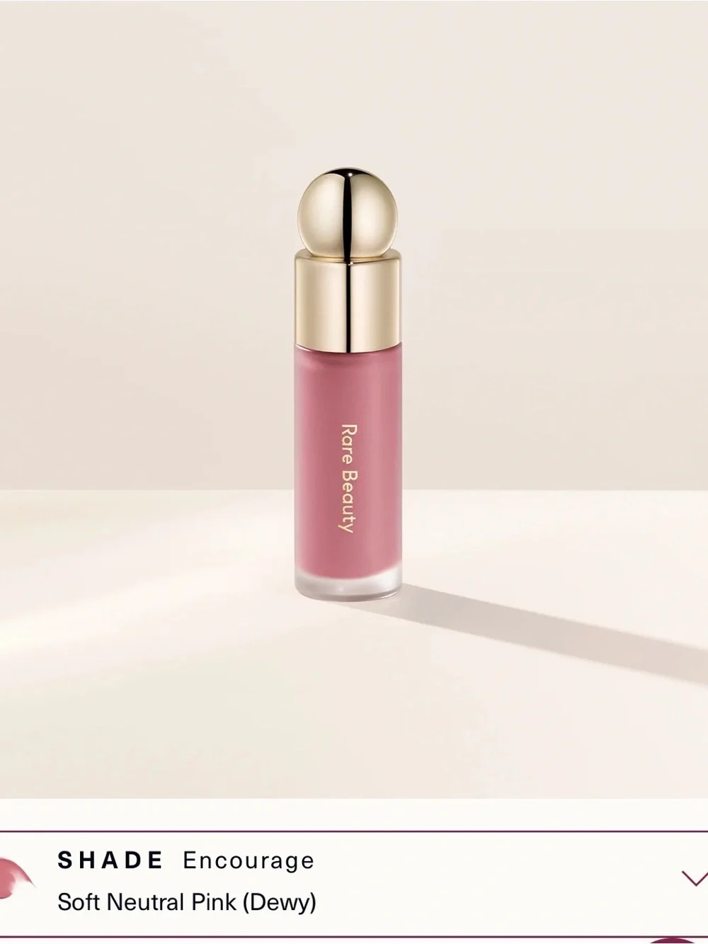 Rare Beauty Soft Pink Liquid Blush — Encourage